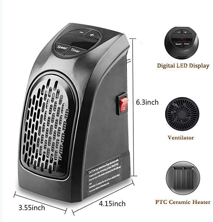Portable Wall Heater Warmer, Mini Blower Heater for Winter
