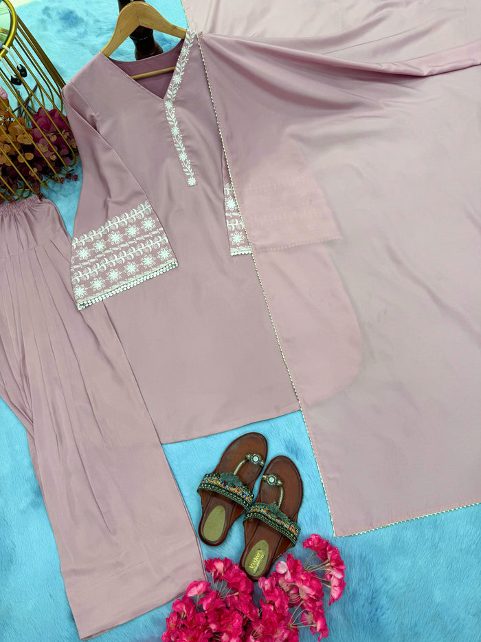 ΔΔsigner Party Wear Look top with farshi plazzo