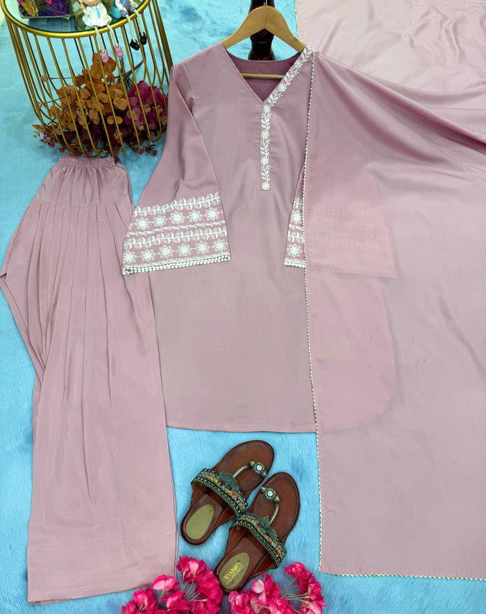 ΔΔsigner Party Wear Look top with farshi plazzo