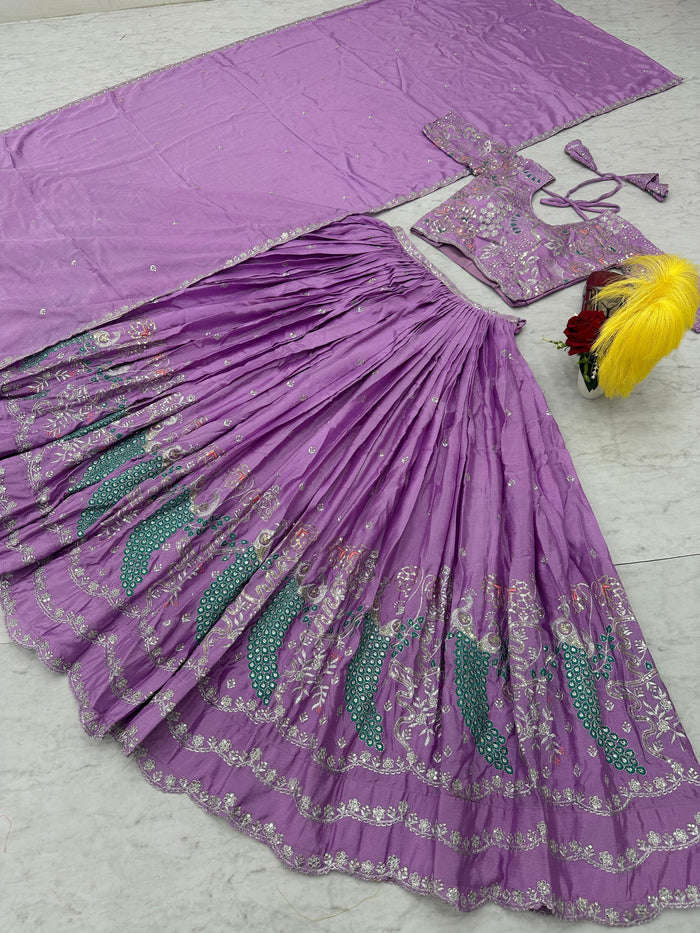 Fashion Cave Heavy Embroidery Thread & Sequence Work Full Stitched