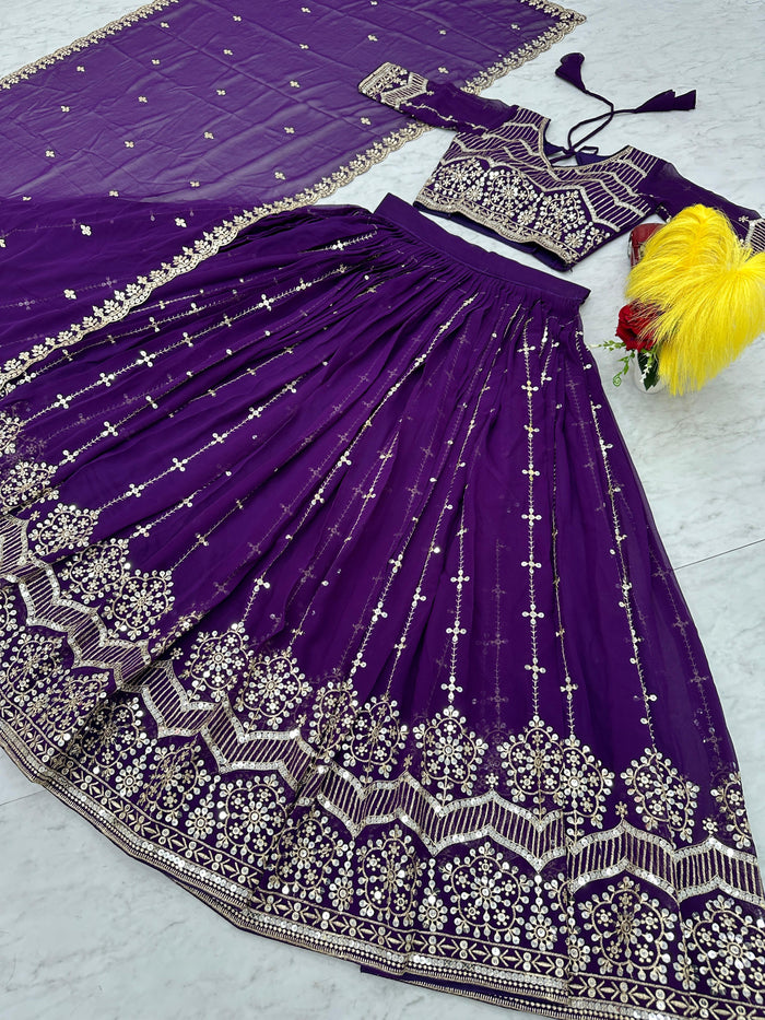 Fashion Cave Beautifully Full Stitched Heavy Fox Georgette Lehenga Choli with Dupatta
