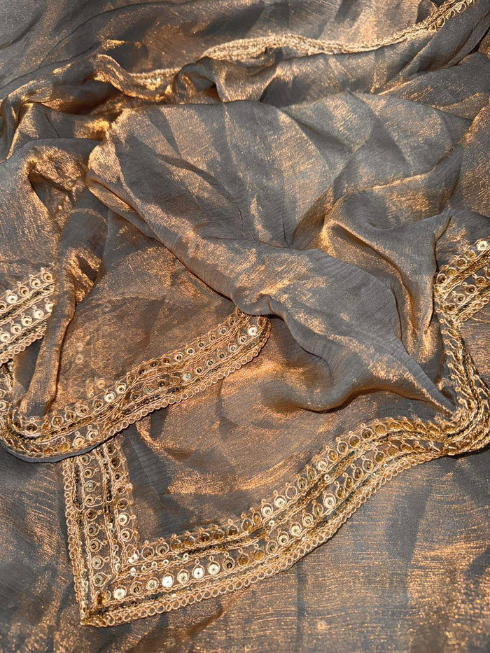 Bollywood style Frandy chifforn Saree