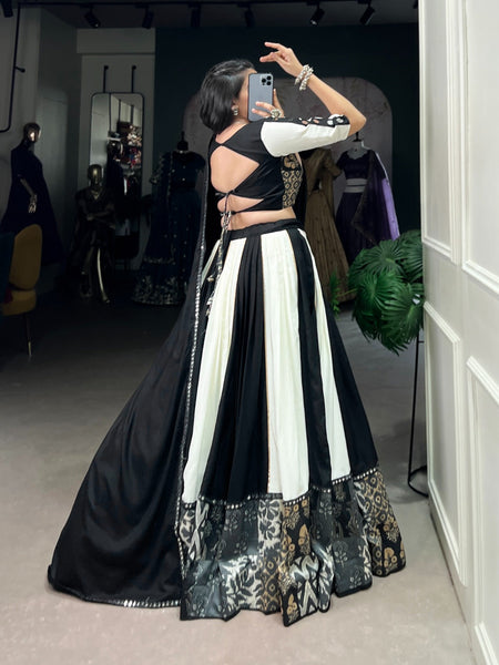 Fashion Cave  Pure Rayon  Printed With Paper Mirror Work (Fully Stitched) Ready To Wear