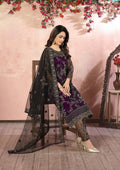 Maroon Embroidered Net Kurta Set
