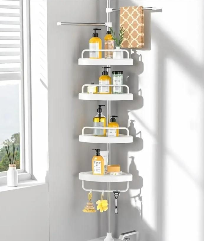 Stainless Steel Tripod Storage Rack/Shelf – Organize Your Space in Style!