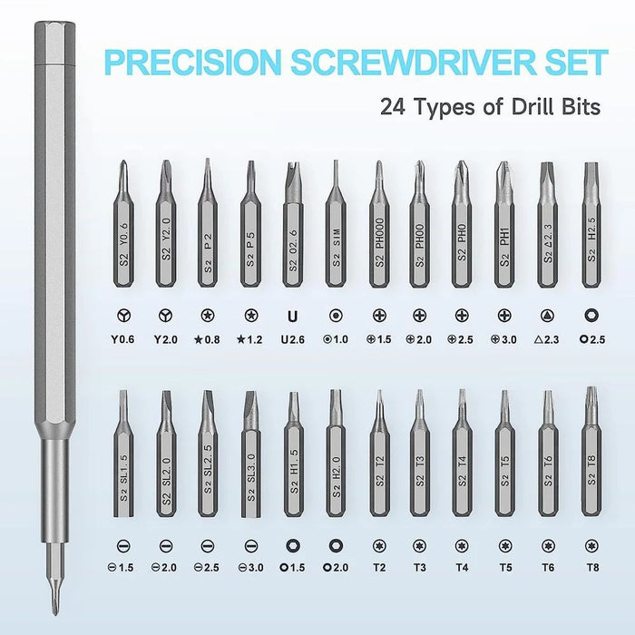 24 in 1 Portable Magnetic Screwdriver Repair Kit