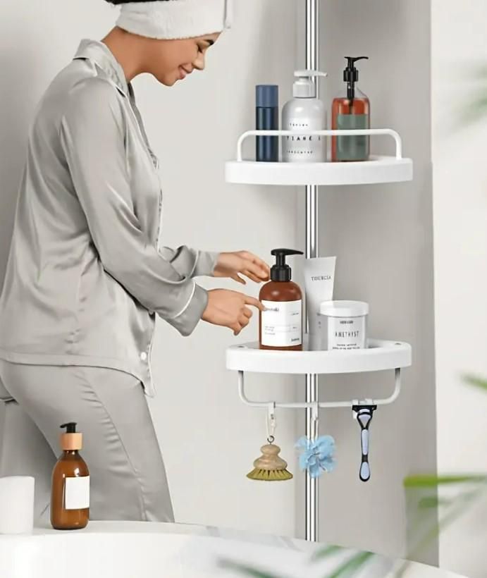 Stainless Steel Tripod Storage Rack/Shelf – Organize Your Space in Style!