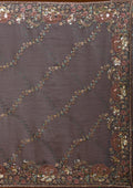 Fashion Cave Purple Sequins Tissue Saree