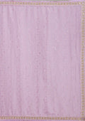 Fashion Cave Lavender Stonework Soft Raw Silk Saree