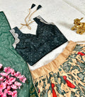 Beautifully Full Stitched Kalamkari Designer Lehenga Choli with Dupatta.
