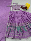 Fashion Cave Heavy Embroidery Thread & Sequence Work Full Stitched
