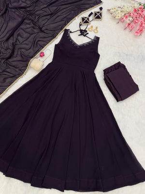 Fashion Cave  Fully stitched Modern touch Georgette Anarkali Suit