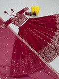 Fashion Cave Beautifully Full Stitched Heavy Fox Georgette Lehenga Choli with Dupatta