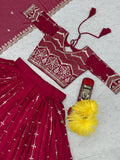 Fashion Cave Beautifully Full Stitched Heavy Fox Georgette Lehenga Choli with Dupatta
