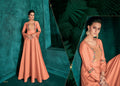 Fashion Cave  Triva Heavy Embroidered Silk Anarkali Kurta Gown