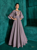 Fashion Cave  Triva Heavy Embroidered Silk Anarkali Kurta Gown