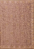 Fashion Cave Lavender Zariwork Tissue Saree