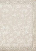Fashion Cave Off White Stonework Net Saree