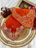 Beautiful Soft Blooming Vichitra Silk cording with Sequence Embroidery Saree