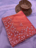 Beautiful Twill Net With Sequence Work Cocktail Party Shining Saree