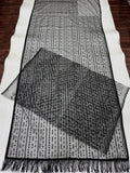 Beautiful Black Heavy Quality Butterfly Net Saree