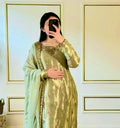 Zimmy-Chu Silk Top-Plazzo and Dupatta Set Fully Stitched  Ready To Wear