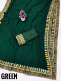 Fashion Cave  Heavy & Faux Georgette Saree