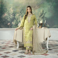 🦋 Đěsigner Party Wear Look Pur Chinon Silk Top Plazzo & Dupatta Ready To Wear