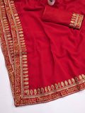 Fashion Cave  Heavy & Faux Georgette Saree