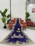 Beautiful Blue Color Rangoli Silk Fabric Saree