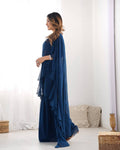 Ready to Wear Sharara saree with Full Stitched blouse