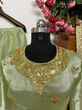 Zimmy-Chu Silk Top-Plazzo and Dupatta Set Fully Stitched  Ready To Wear